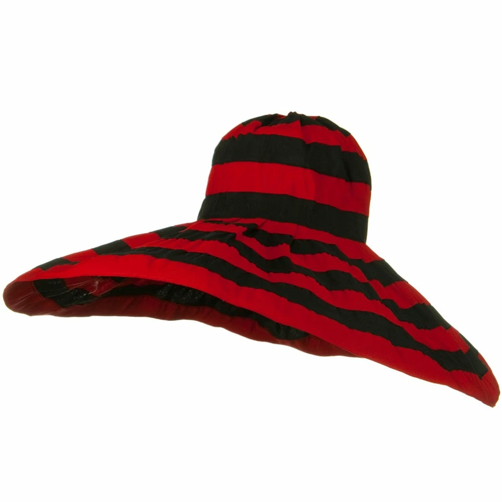 Jeanne Simmons Bold Stripe Sewn Ribbon 8 1-2 Inch Wide Brim Hat 23 Jeanne Simmons Bold Stripe Sewn Ribbon 8 1-2 Inch Wide Brim Hat - Image 21