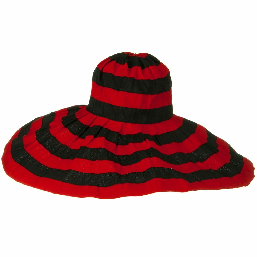 Jeanne Simmons Bold Stripe Sewn Ribbon 8 1-2 Inch Wide Brim Hat 24 Jeanne Simmons Bold Stripe Sewn Ribbon 8 1-2 Inch Wide Brim Hat - Image 22
