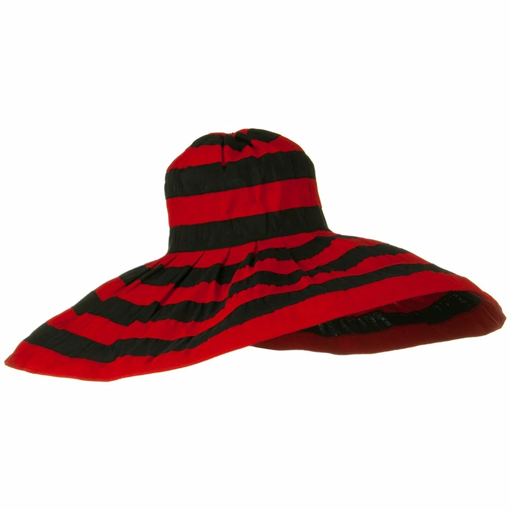 Jeanne Simmons Bold Stripe Sewn Ribbon 8 1-2 Inch Wide Brim Hat 26 Jeanne Simmons Bold Stripe Sewn Ribbon 8 1-2 Inch Wide Brim Hat - Image 24