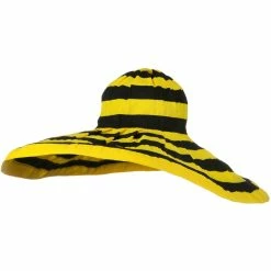 Jeanne Simmons Bold Stripe Sewn Ribbon 8 1-2 Inch Wide Brim Hat 37 Jeanne Simmons Bold Stripe Sewn Ribbon 8 1-2 Inch Wide Brim Hat -Adams Shop 1331742811 7