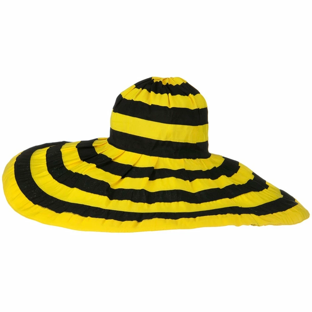 Jeanne Simmons Bold Stripe Sewn Ribbon 8 1-2 Inch Wide Brim Hat 14 Jeanne Simmons Bold Stripe Sewn Ribbon 8 1-2 Inch Wide Brim Hat - Image 12