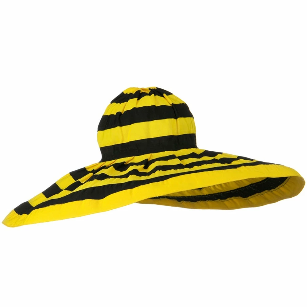 Jeanne Simmons Bold Stripe Sewn Ribbon 8 1-2 Inch Wide Brim Hat 16 Jeanne Simmons Bold Stripe Sewn Ribbon 8 1-2 Inch Wide Brim Hat - Image 14