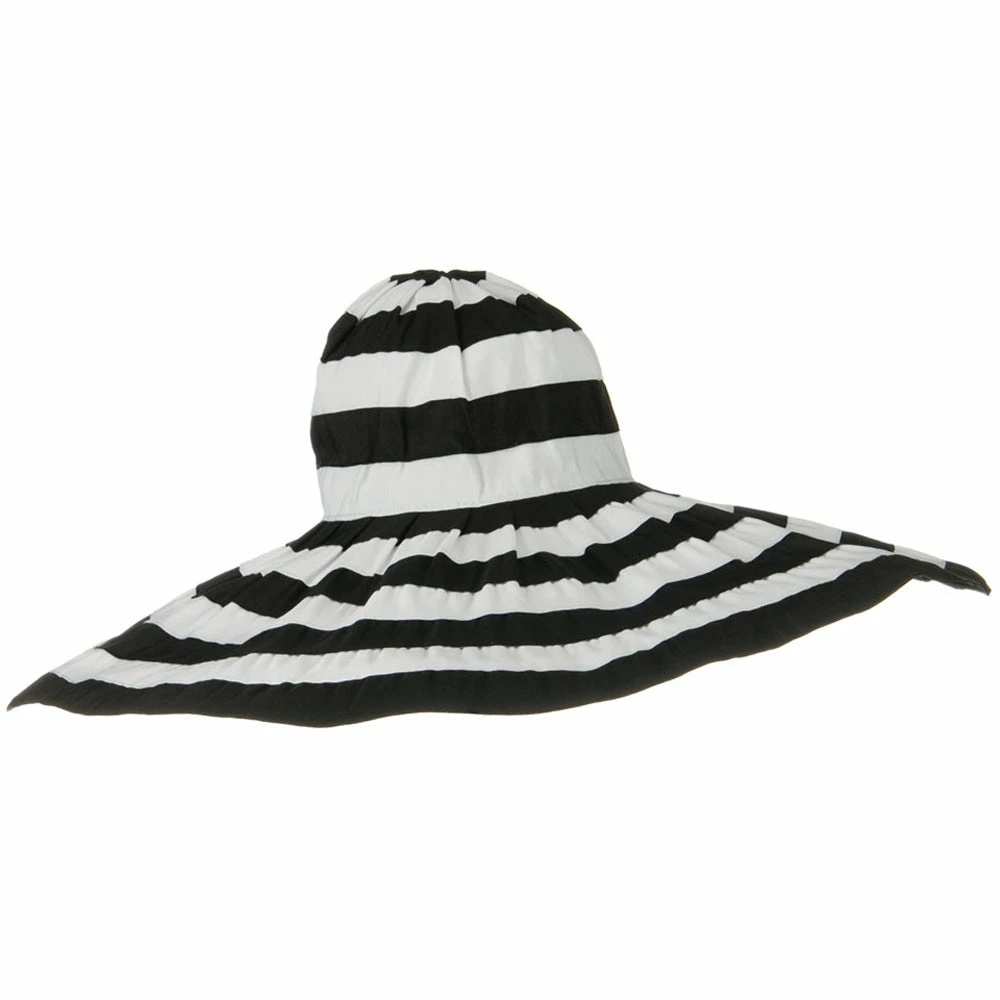 Jeanne Simmons Bold Stripe Sewn Ribbon 8 1-2 Inch Wide Brim Hat 21 Jeanne Simmons Bold Stripe Sewn Ribbon 8 1-2 Inch Wide Brim Hat - Image 19