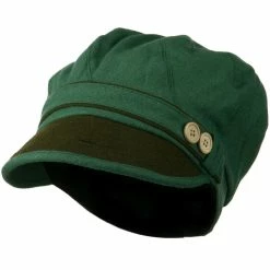 Jeanne Simmons Women's 2 Tone Wool Poly Blend Newsboy Cap