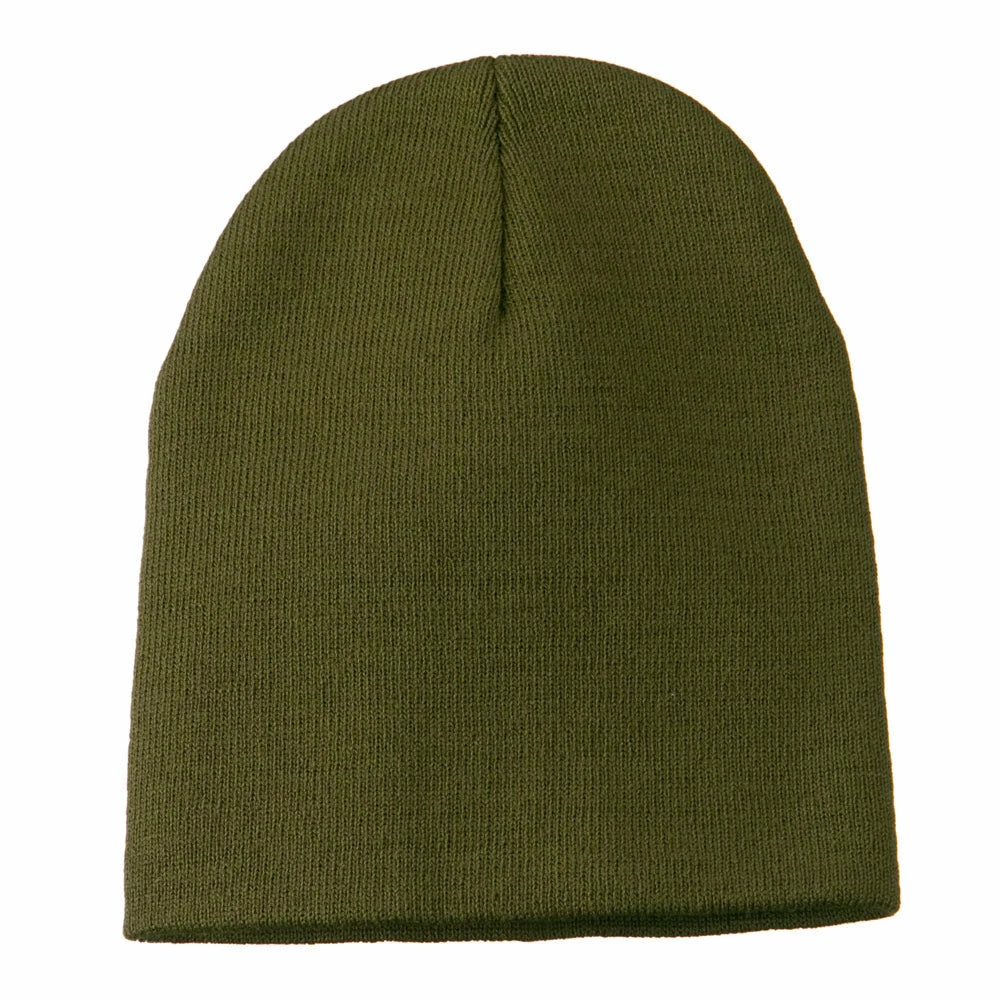 Cameo 8 Inch Acrylic Short Blank Beanie 17 Cameo 8 Inch Acrylic Short Blank Beanie - Image 15