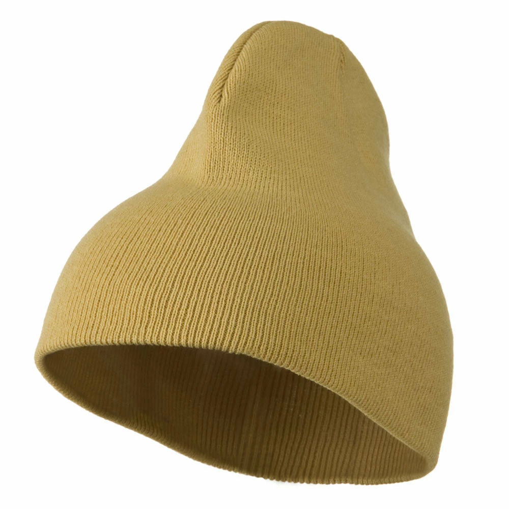 Cameo 8 Inch Acrylic Short Blank Beanie 3 Cameo 8 Inch Acrylic Short Blank Beanie