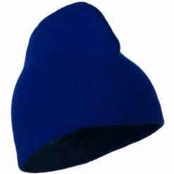 Cameo 8 Inch Acrylic Short Blank Beanie 160 Cameo 8 Inch Acrylic Short Blank Beanie -Adams Shop 8a016ps royal 4