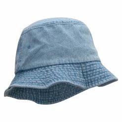 MG Denim Washed Bucket Hat -Adams Shop aa001bh lt blue 5