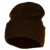 Cameo 12 Inch Acrylic Blank Cuff Long Beanie -Adams Shop ac001bf brown 1