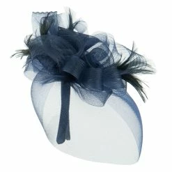 Something Special Horsehair Fascinator Hair Clip -Adams Shop ac001df navy 4 1