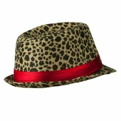 Jeanne Simmons Girls Acrylic Blend Cheetah Print Fedora -Adams Shop ac001mf 3