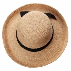 Jeanne Simmons Raffia Fine Braid Black Ribbon Band Hat 11 Jeanne Simmons Raffia Fine Braid Black Ribbon Band Hat -Adams Shop ac001ru natural 5