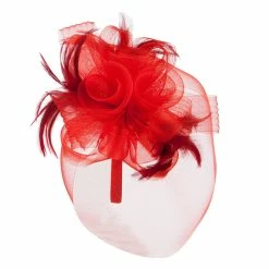 Something Special Horsehair Fascinator Hair Clip -Adams Shop ac003df red 4 1