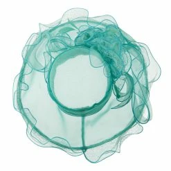 Something Special Feather And Lace Accent Organza Hat -Adams Shop ac003fy turquoise 5