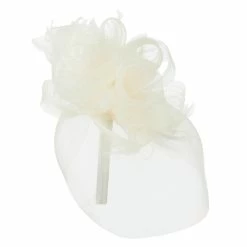 Something Special Horsehair Fascinator Hair Clip -Adams Shop ac004df white 4 1