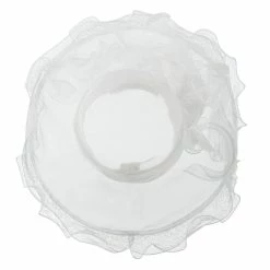 Something Special Feather And Lace Accent Organza Hat -Adams Shop ac005fy white 5