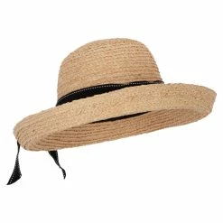 Jeanne Simmons Women's Raffia Braid Stitched Ribbon Band Accented Kettle Brim Sun Hat 10 Jeanne Simmons Women's Raffia Braid Stitched Ribbon Band Accented Kettle Brim Sun Hat -Adams Shop af001ru natural 4