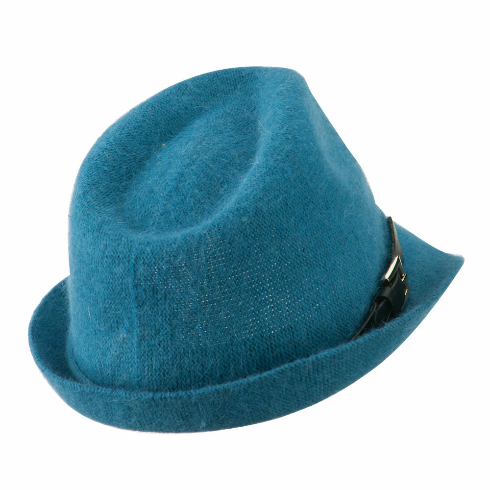 Something Special Angora Fedora With Belt Buckle Accent 6 Something Special Angora Fedora With Belt Buckle Accent - Image 4