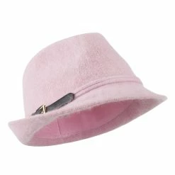 Something Special Angora Fedora With Belt Buckle Accent 32 Something Special Angora Fedora With Belt Buckle Accent -Adams Shop af005cf pink 1