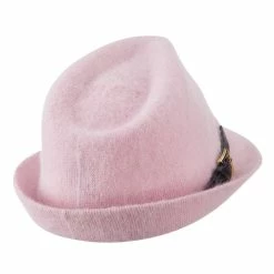 Something Special Angora Fedora With Belt Buckle Accent 35 Something Special Angora Fedora With Belt Buckle Accent -Adams Shop af005cf pink 4