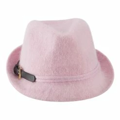 Something Special Angora Fedora With Belt Buckle Accent 36 Something Special Angora Fedora With Belt Buckle Accent -Adams Shop af005cf pink 5