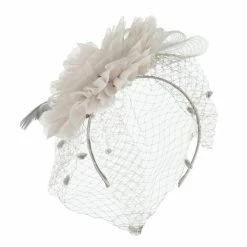 Something Special Flower Fascinator With Netting