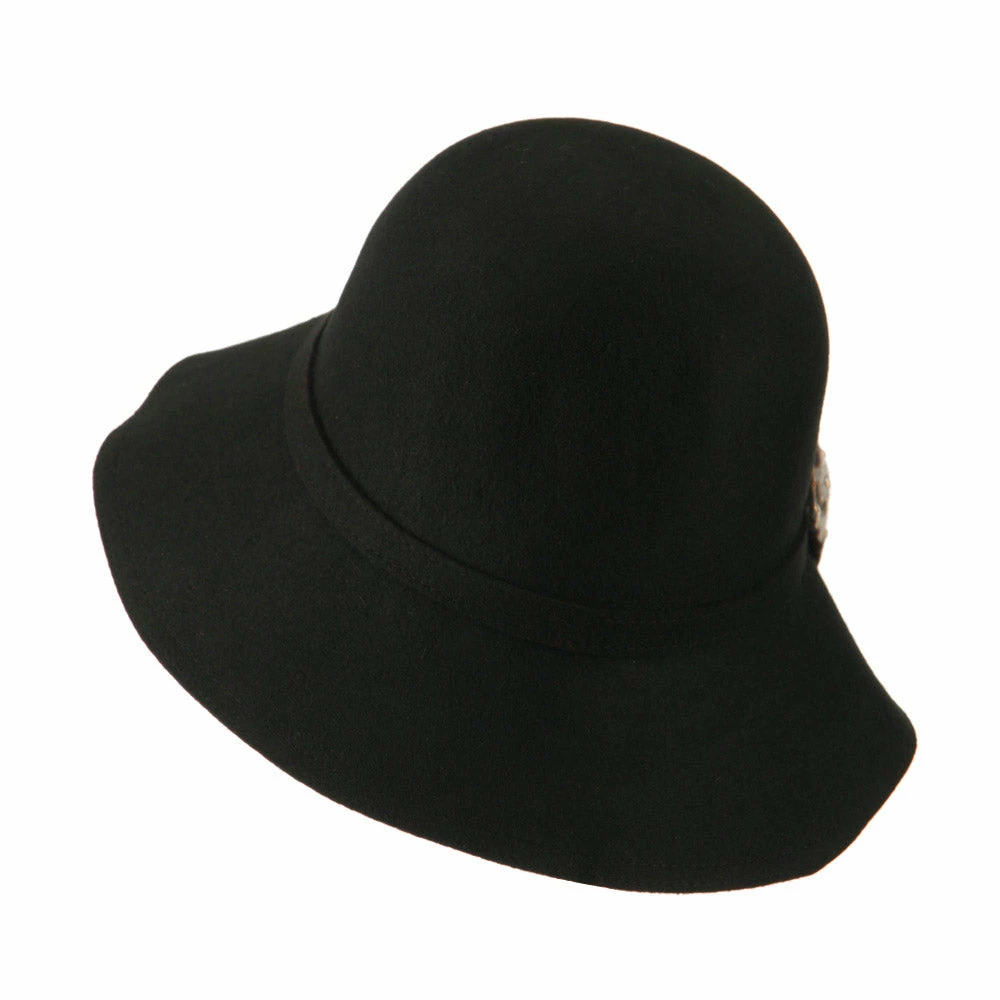 Something Special Wool Felt Hat With Animal Print Bow 5 Something Special Wool Felt Hat With Animal Print Bow - Image 3