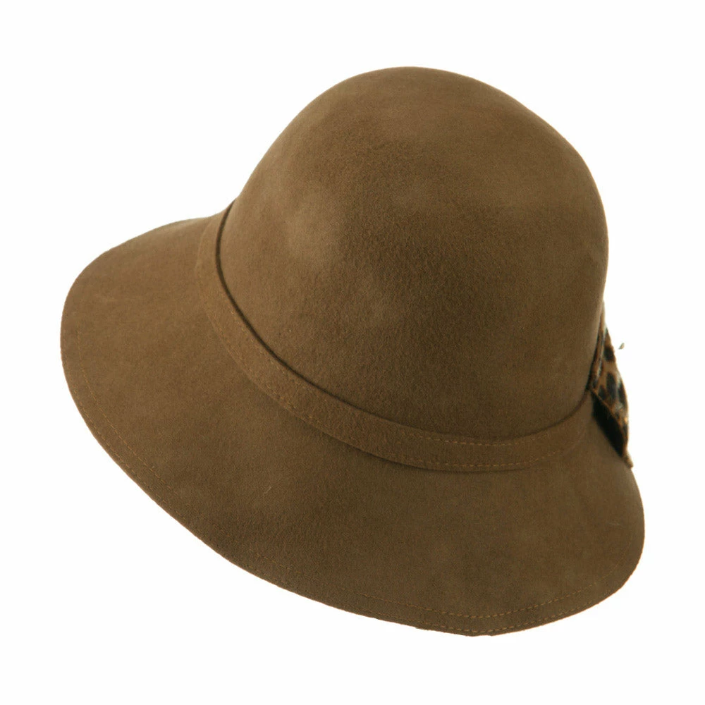 Something Special Wool Felt Hat With Animal Print Bow 15 Something Special Wool Felt Hat With Animal Print Bow - Image 13