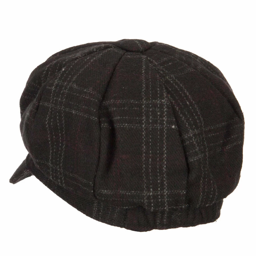 Something Special Classic Plaid Patterned Newsboy Cap 4 Something Special Classic Plaid Patterned Newsboy Cap - Image 2