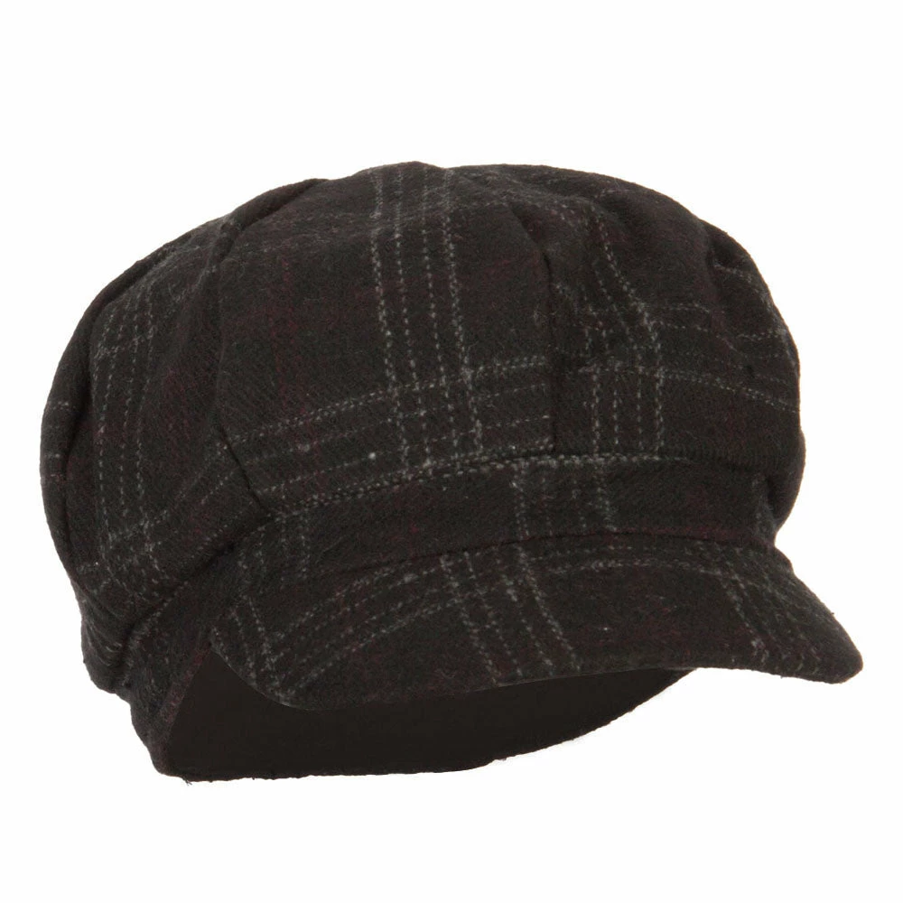 Something Special Classic Plaid Patterned Newsboy Cap 6 Something Special Classic Plaid Patterned Newsboy Cap - Image 4