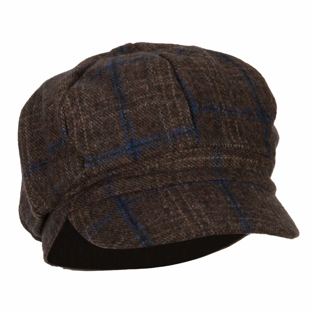 Something Special Classic Plaid Patterned Newsboy Cap 16 Something Special Classic Plaid Patterned Newsboy Cap - Image 14
