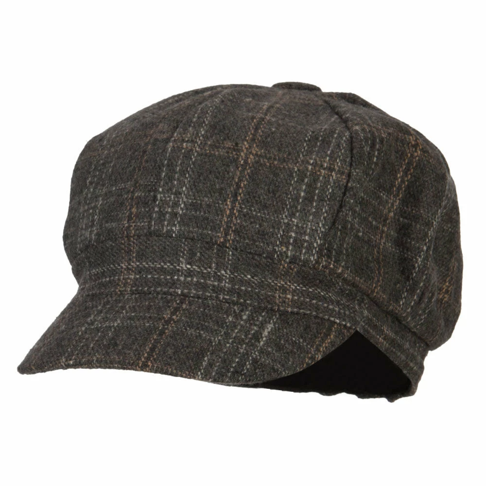 Something Special Classic Plaid Patterned Newsboy Cap 8 Something Special Classic Plaid Patterned Newsboy Cap - Image 6