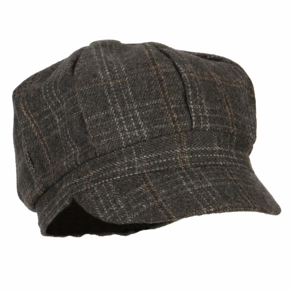 Something Special Classic Plaid Patterned Newsboy Cap 11 Something Special Classic Plaid Patterned Newsboy Cap - Image 9