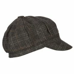 Something Special Classic Plaid Patterned Newsboy Cap 31 Something Special Classic Plaid Patterned Newsboy Cap -Adams Shop as003nb grey 5