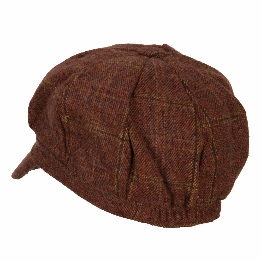 Something Special Classic Plaid Patterned Newsboy Cap 19 Something Special Classic Plaid Patterned Newsboy Cap - Image 17