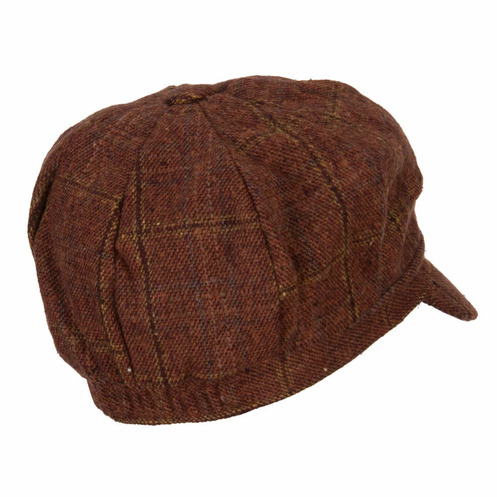 Something Special Classic Plaid Patterned Newsboy Cap 20 Something Special Classic Plaid Patterned Newsboy Cap - Image 18