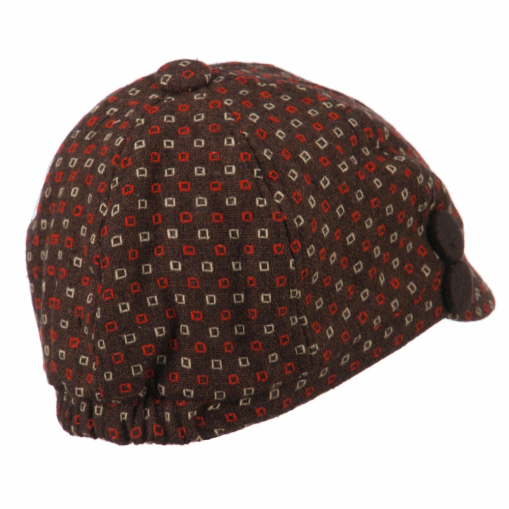 Jeanne Simmons Gaby 2 Button 6 Panel Cabbie Cap 9 Jeanne Simmons Gaby 2 Button 6 Panel Cabbie Cap - Image 7