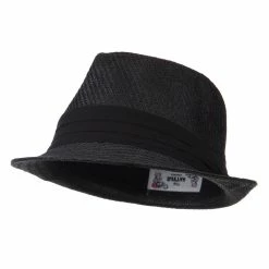 Hatiya Toyo Fedora Hat With Black Band