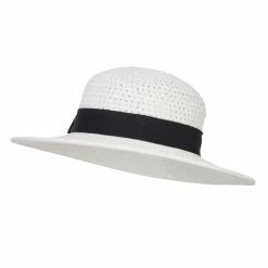 Hatiya Band Boater Panama Hat