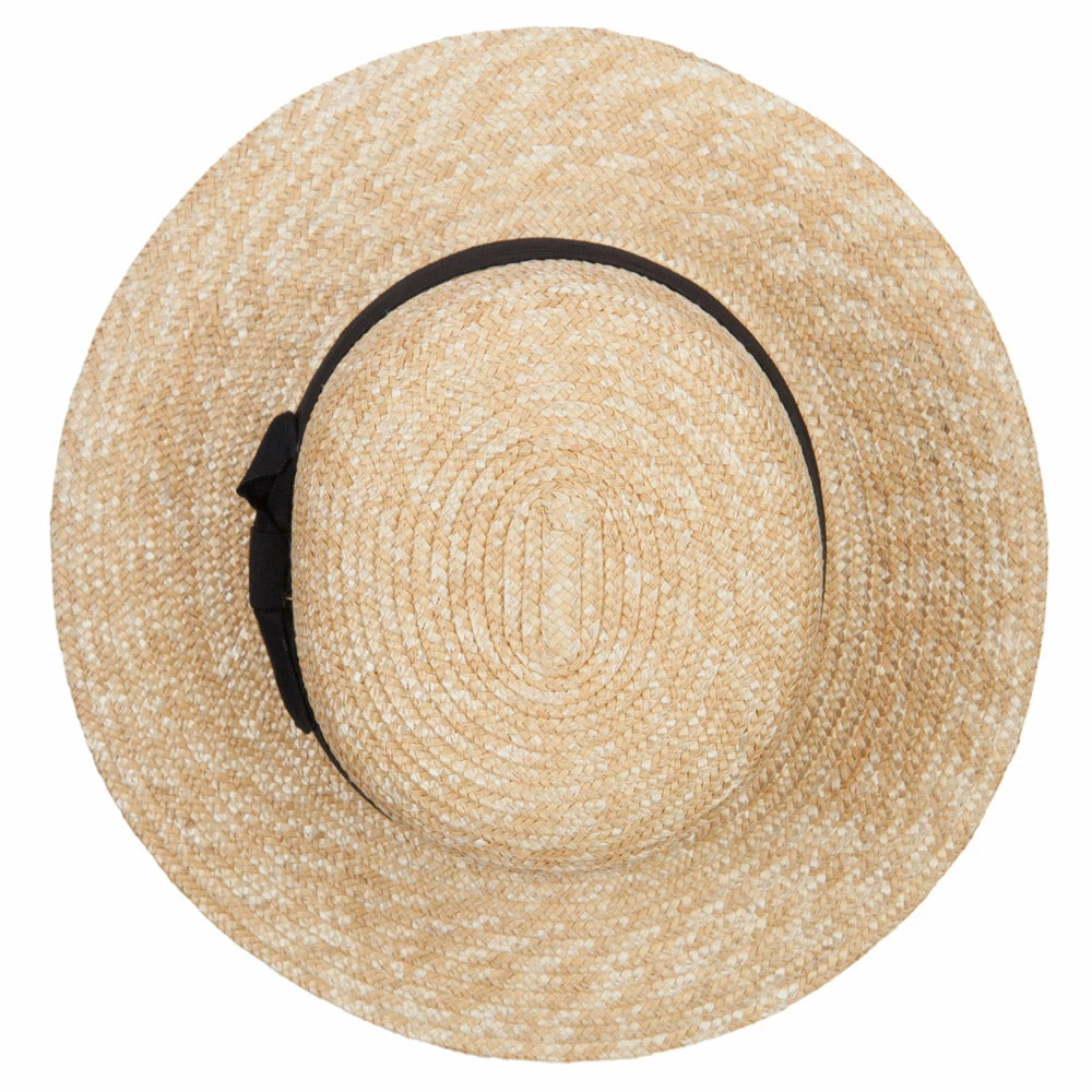 Jeanne Simmons UPF 50+ Wheat Straw Boater Hat 7 Jeanne Simmons UPF 50+ Wheat Straw Boater Hat - Image 5