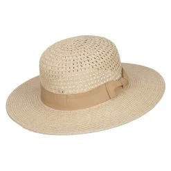Hatiya Band Boater Panama Hat 34 Hatiya Band Boater Panama Hat -Adams Shop bb004pe natural 3 1