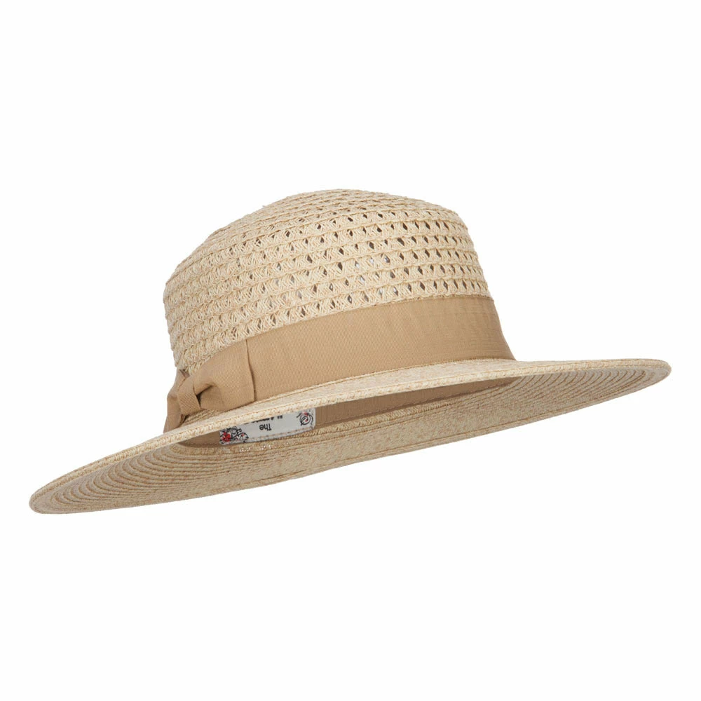 Hatiya Band Boater Panama Hat 16 Hatiya Band Boater Panama Hat - Image 14