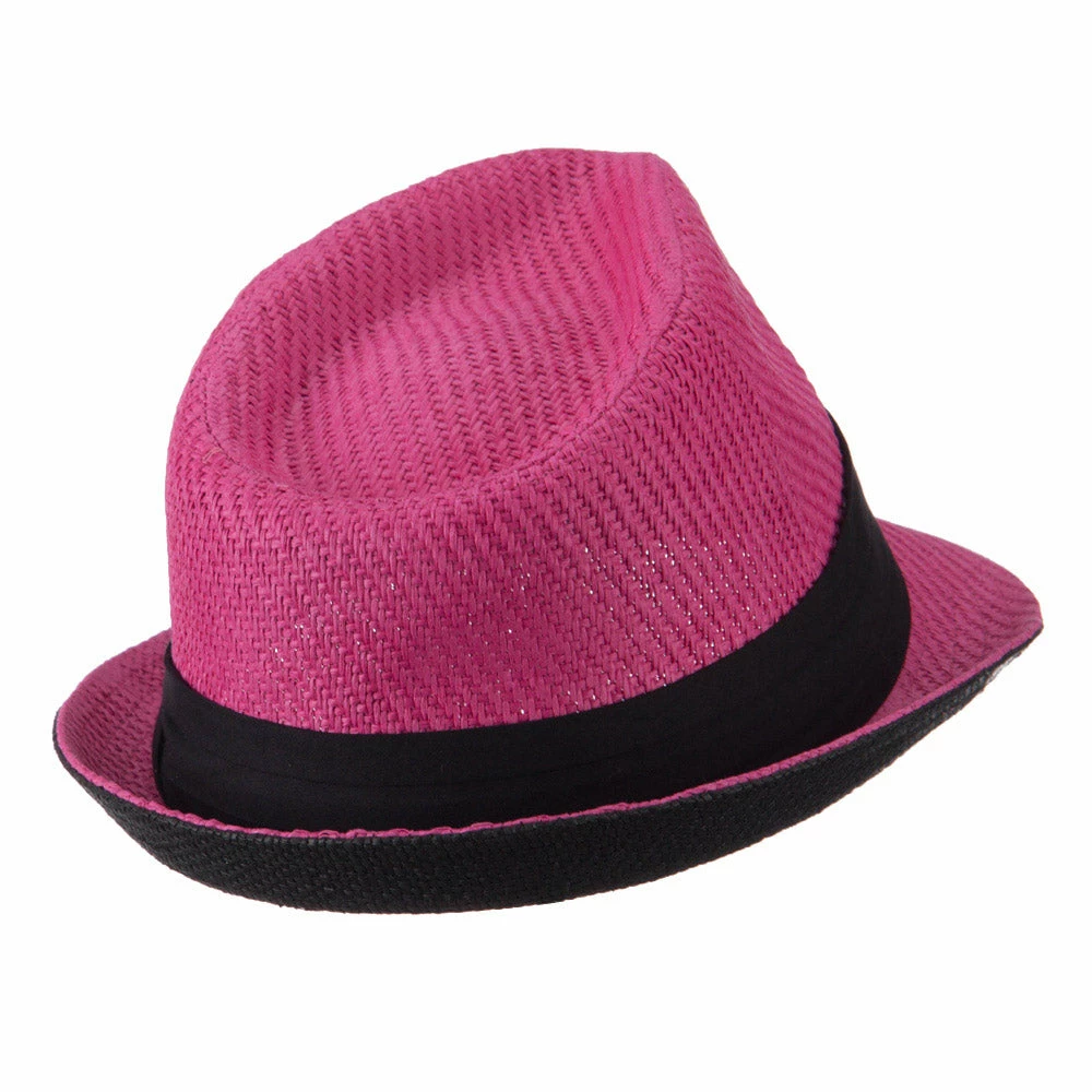 Hatiya Toyo Fedora Hat With Black Band 15 Hatiya Toyo Fedora Hat With Black Band - Image 13