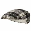 Jeanne Simmons Boy's Cotton Plaid Print Ivy Cap 2 Jeanne Simmons Boy's Cotton Plaid Print Ivy Cap -Adams Shop bc001ic black white 1