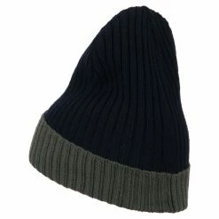 Broner Rib Knit Two Color Cuff Beanie -Adams Shop bf002bf navy 2