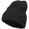 E4Hats Big Size Cotton Short Beanie -Adams Shop bg001ps black 1