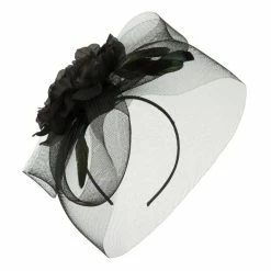 Magid Big Flower Fashionable Headband -Adams Shop bg002hd black 1