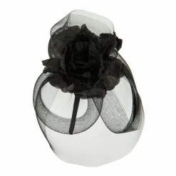 Magid Big Flower Fashionable Headband -Adams Shop bg002hd black 3
