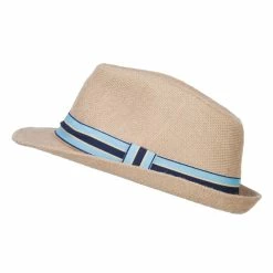Jeanne Simmons Boy's Band Jute Fedora -Adams Shop bj001cf tan 5