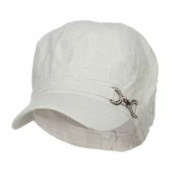 Something Special Women's Buckle Band Newsboy Hat -Adams Shop bk002nb lt grey 1